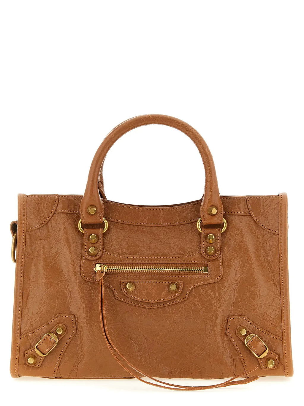 Balenciaga Brown Lamb Leather Handbag