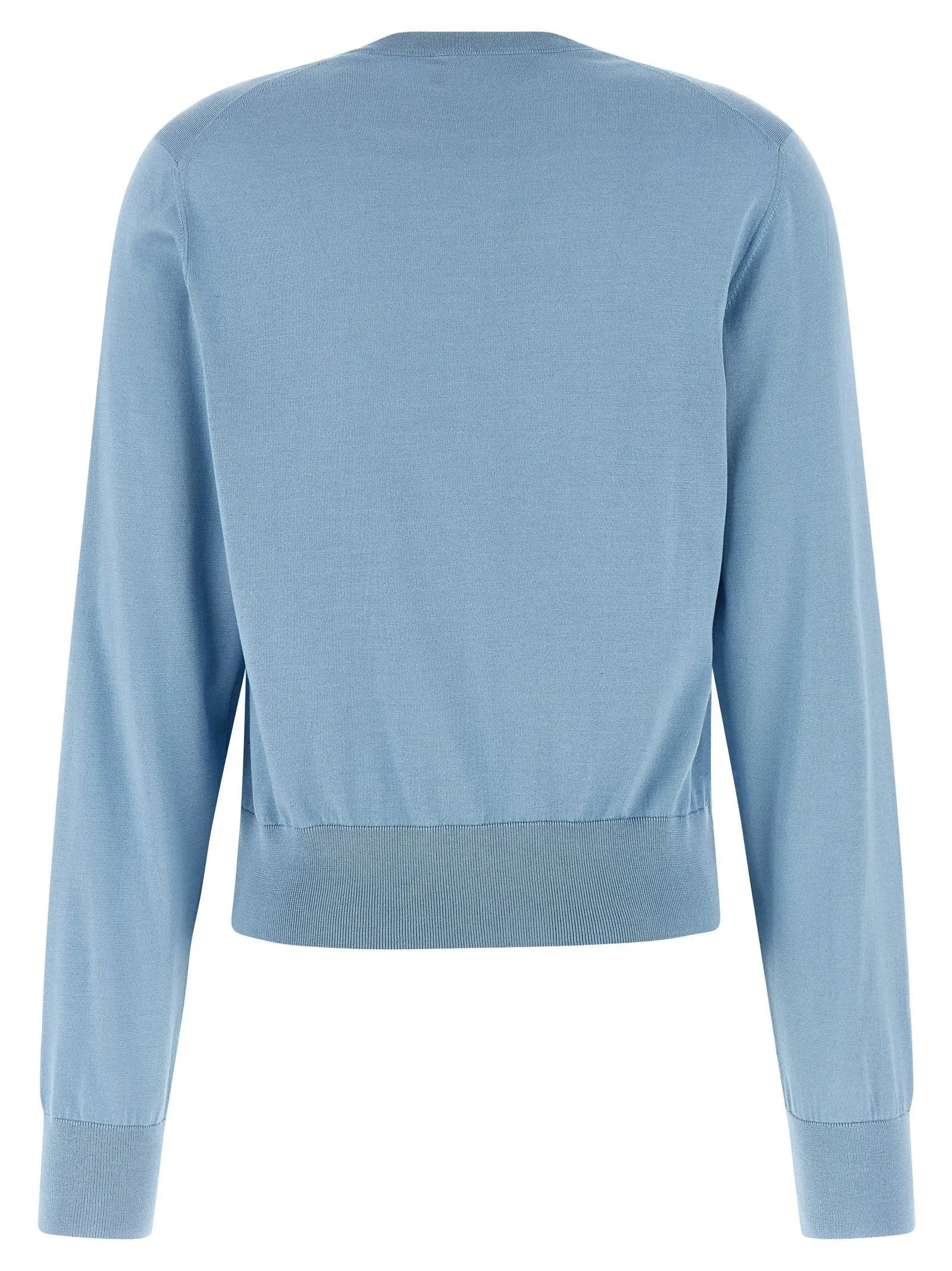 Cardigan en soie bleue Dolce & Gabbana