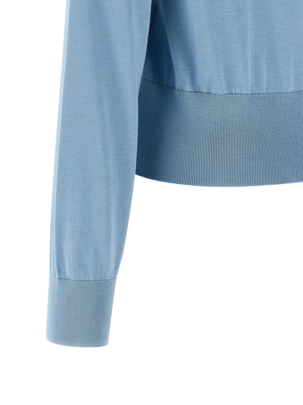 Cardigan en soie bleue Dolce & Gabbana