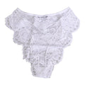 Culotte taille basse Dolce & Gabbana en dentelle florale blanche