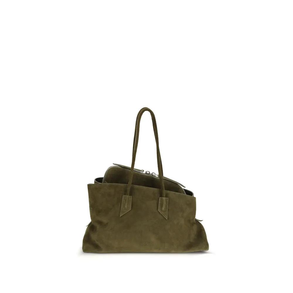 The Attico Bicolor Calf Leather Bos Taurus Shoulder Bag