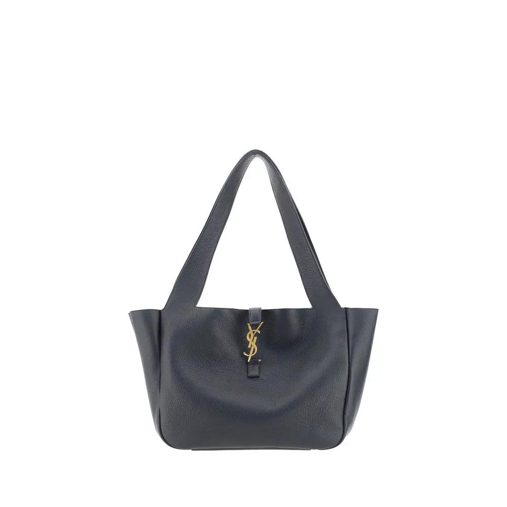 Sac bandoulière Saint Laurent Bos Taurus en cuir de veau noir