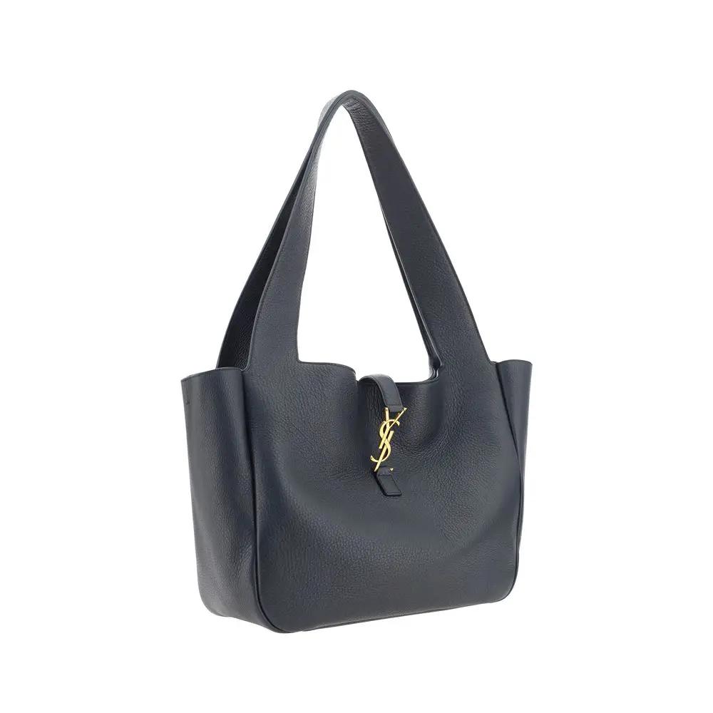 Sac bandoulière Saint Laurent Bos Taurus en cuir de veau noir