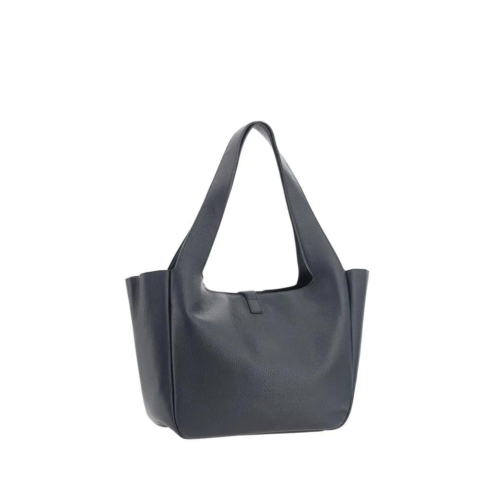 Sac bandoulière Saint Laurent Bos Taurus en cuir de veau noir
