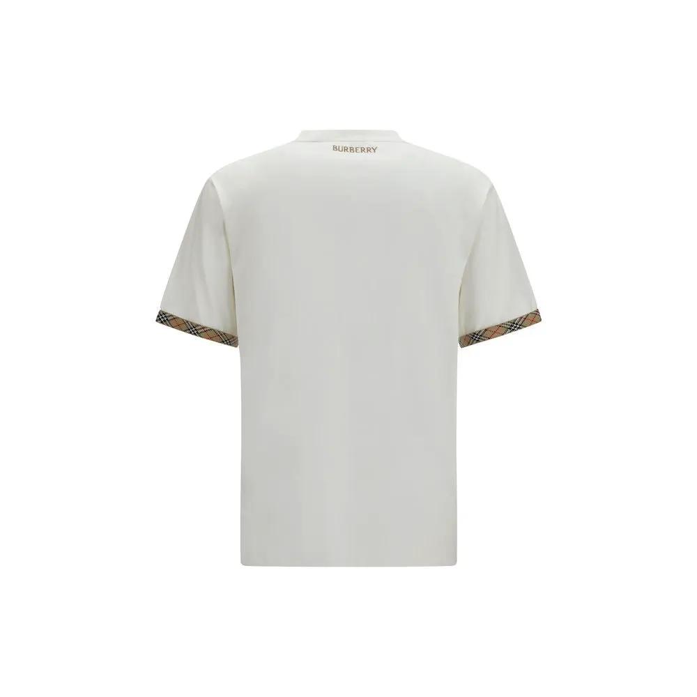Burberry White Cotton T-Shirt