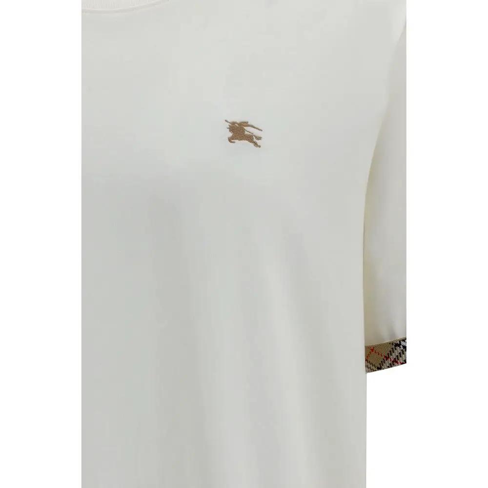 Burberry White Cotton T-Shirt
