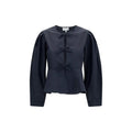 Ganni Black Cotton Blouse