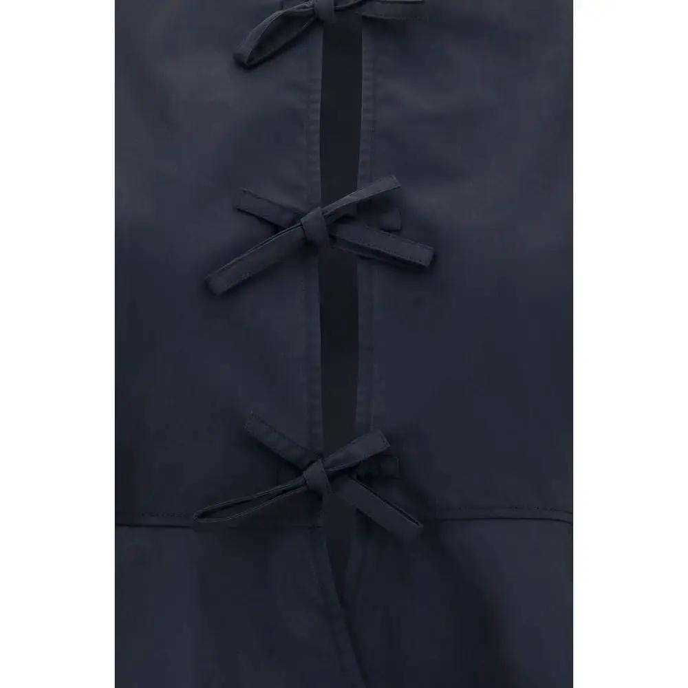 Ganni Black Cotton Blouse