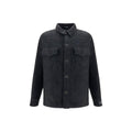 Balmain Black Cotton Full-Length Jacket