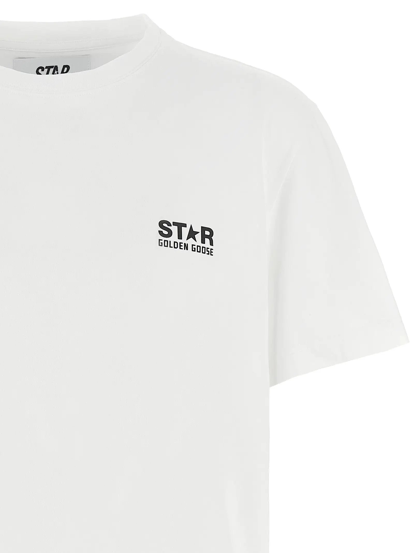 T-shirt bicolore en coton Golden Goose