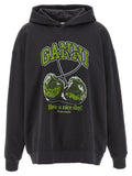Ganni Gray Organic Cotton Hoodie