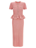Self-Portrait Multicolor Polyester Midi Dress