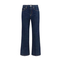 Khaite Blue Cotton Flared Jeans