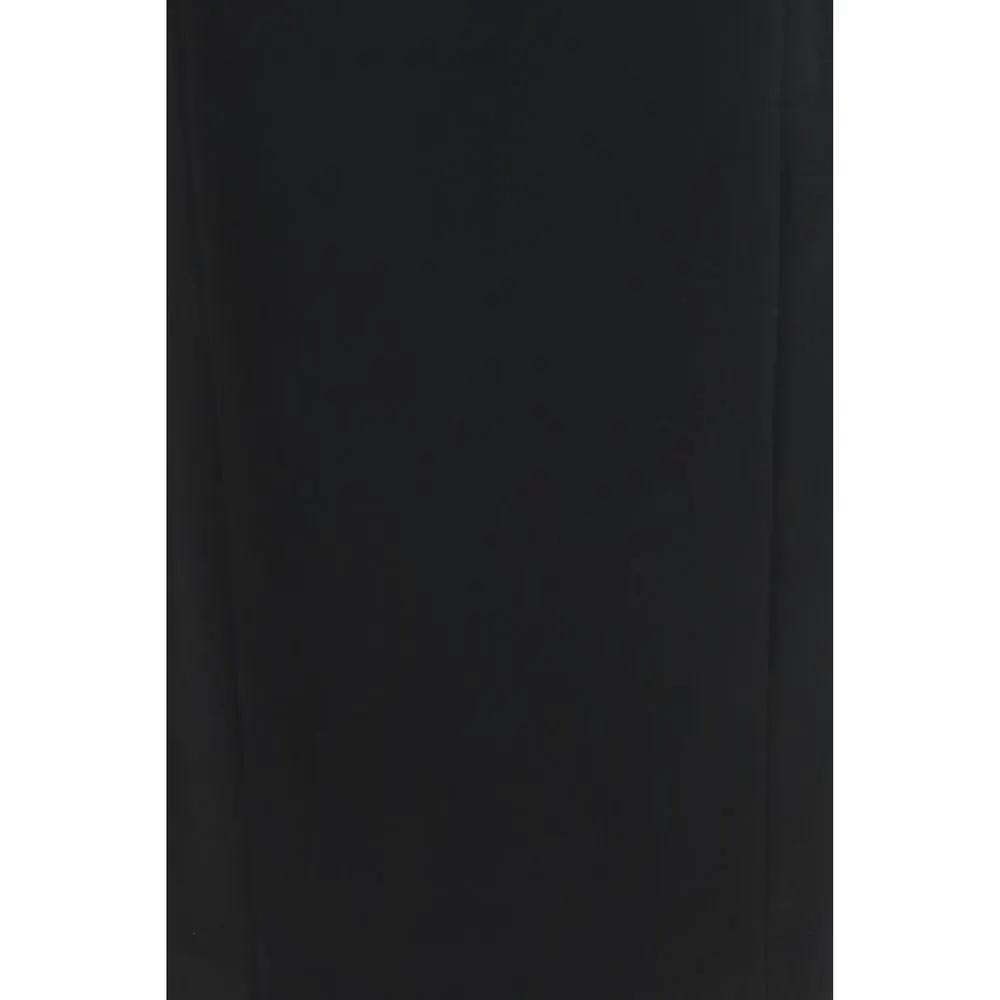 Khaite Black Acetate Long Skirt