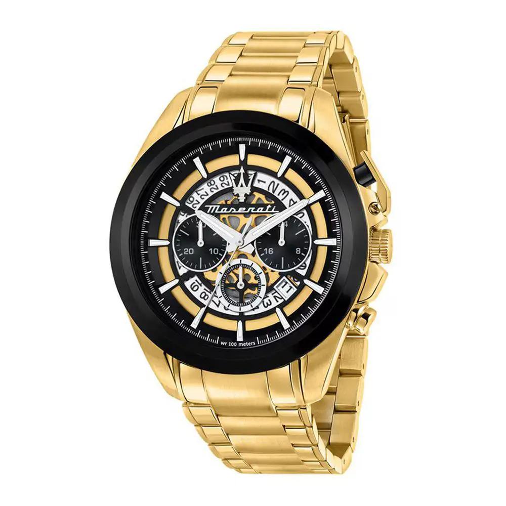 Maserati Gold Stainless Steel Dress Watch