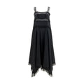 Ganni Black Silk Cocktail Dress