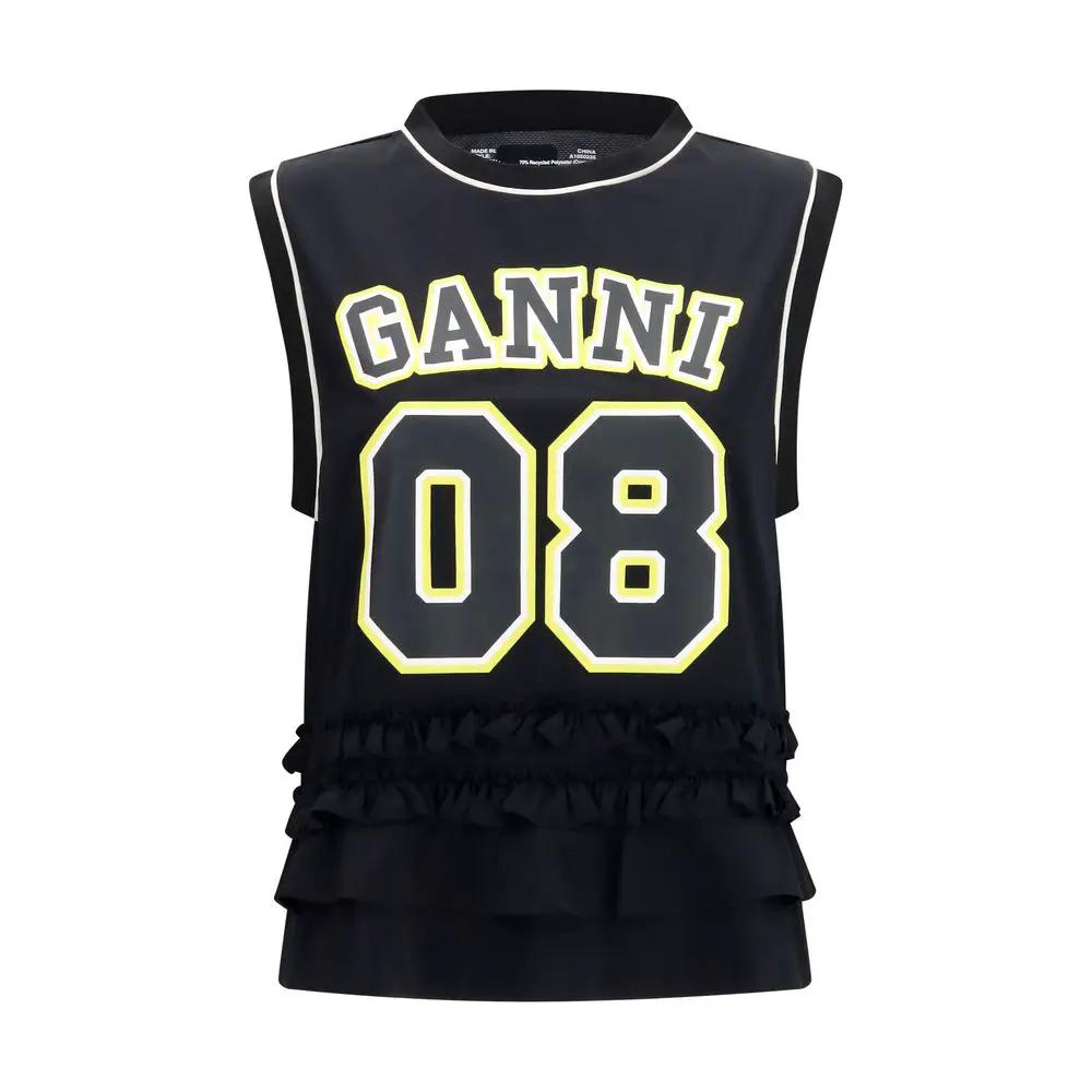 Ganni Black Polyester Sportswear