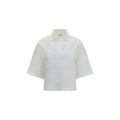 Brunello Cucinelli Chemisier en coton blanc