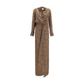 SA SU PHI Beige Silk Long Dress