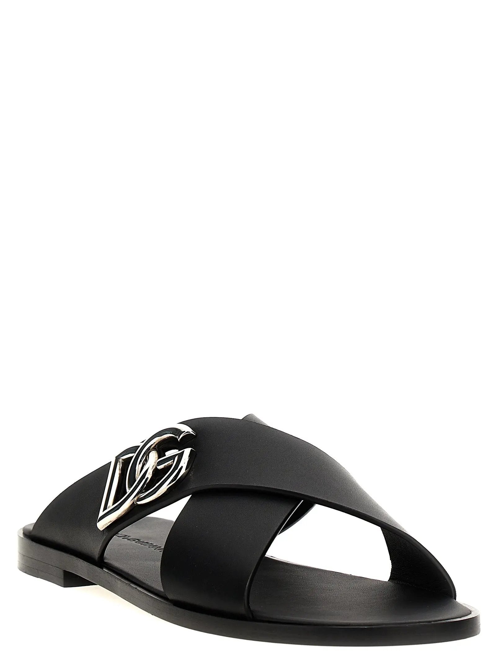 Mules Dolce & Gabbana en veau noir
