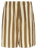 Fendi Beige Silk Bermuda Shorts