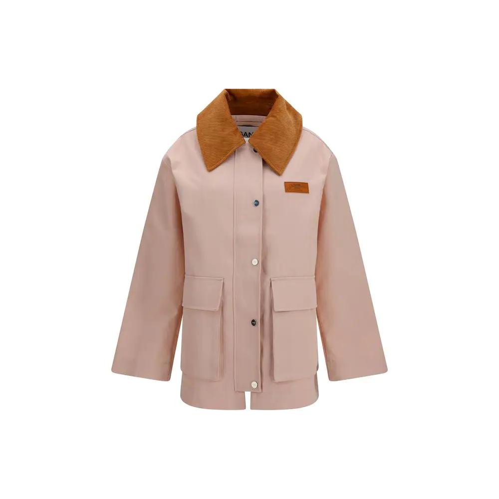 Ganni Multicolor Polyester Full-Length Jacket