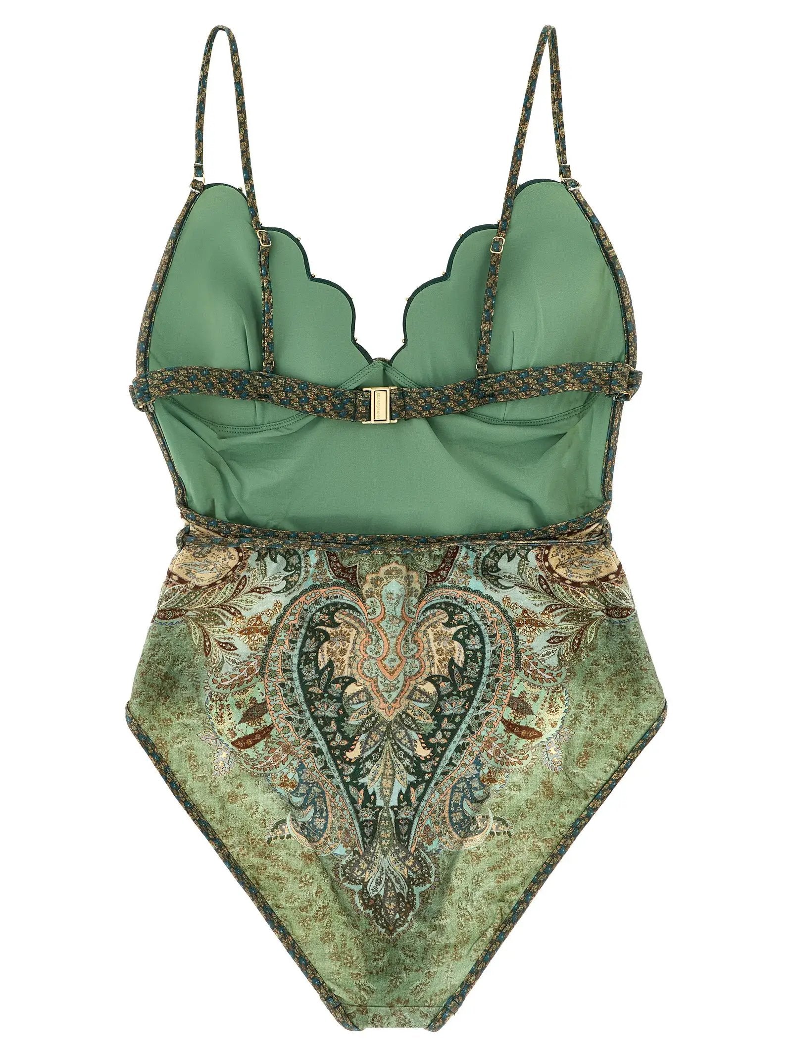 Zimmermann Bicolor Polyamide One-Piece Swimsuit