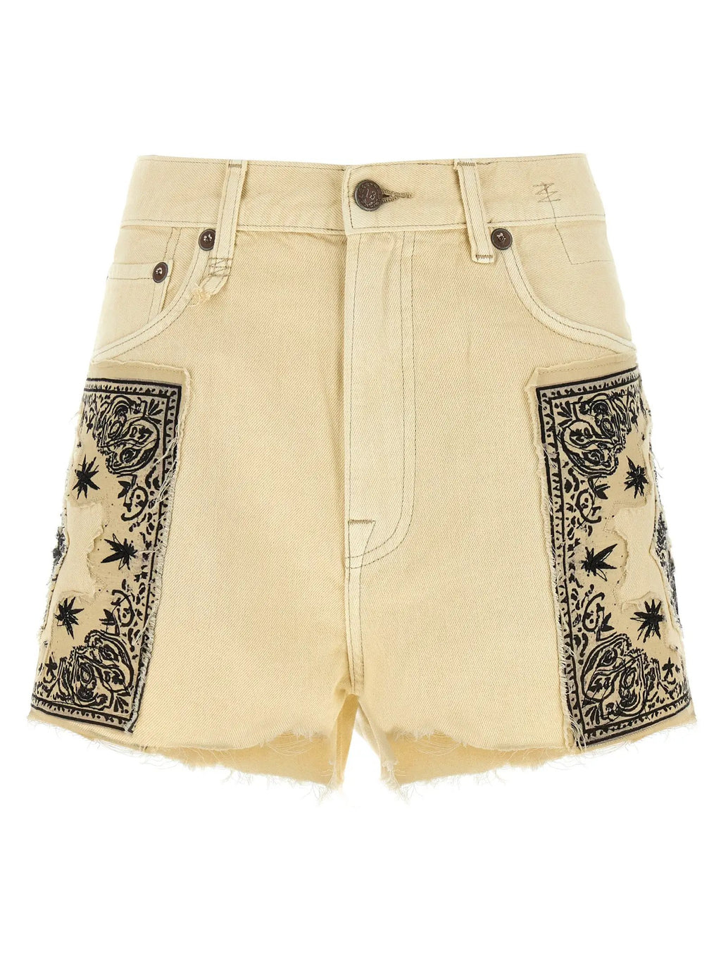 Shorts Bermuda en coton beige R13