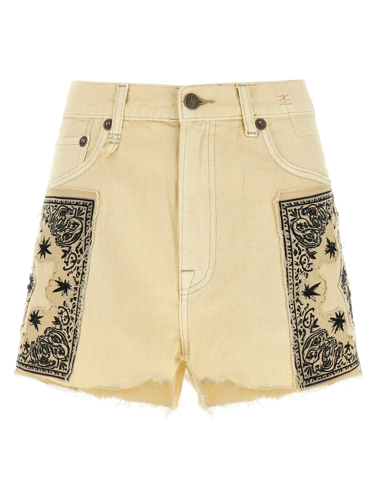 Shorts Bermuda en coton beige R13