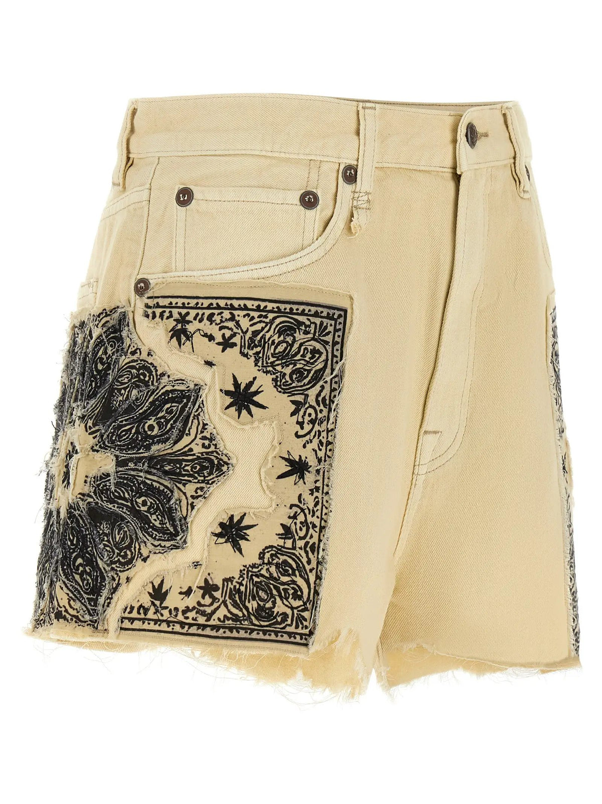 Shorts Bermuda en coton beige R13