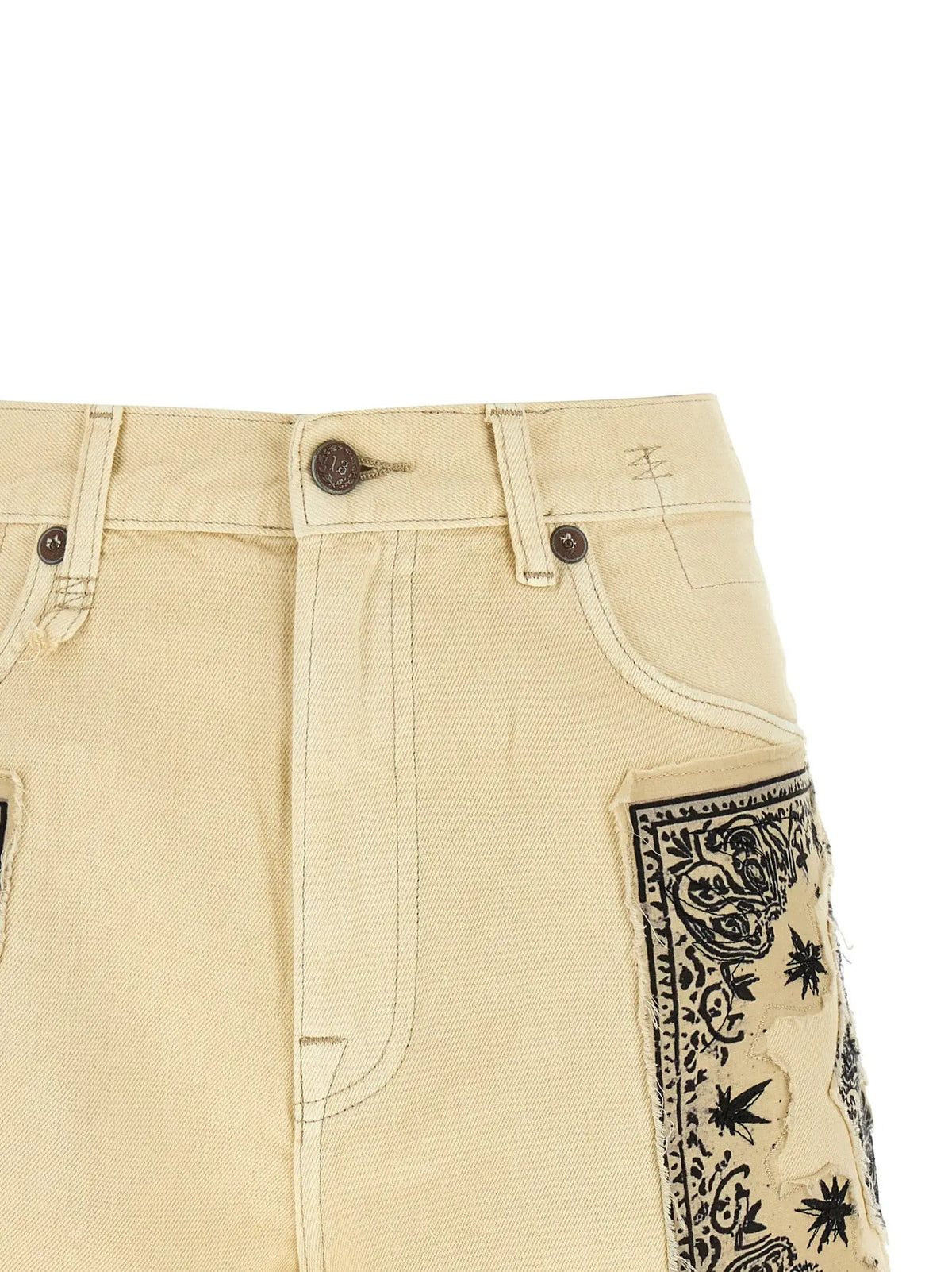 Shorts Bermuda en coton beige R13