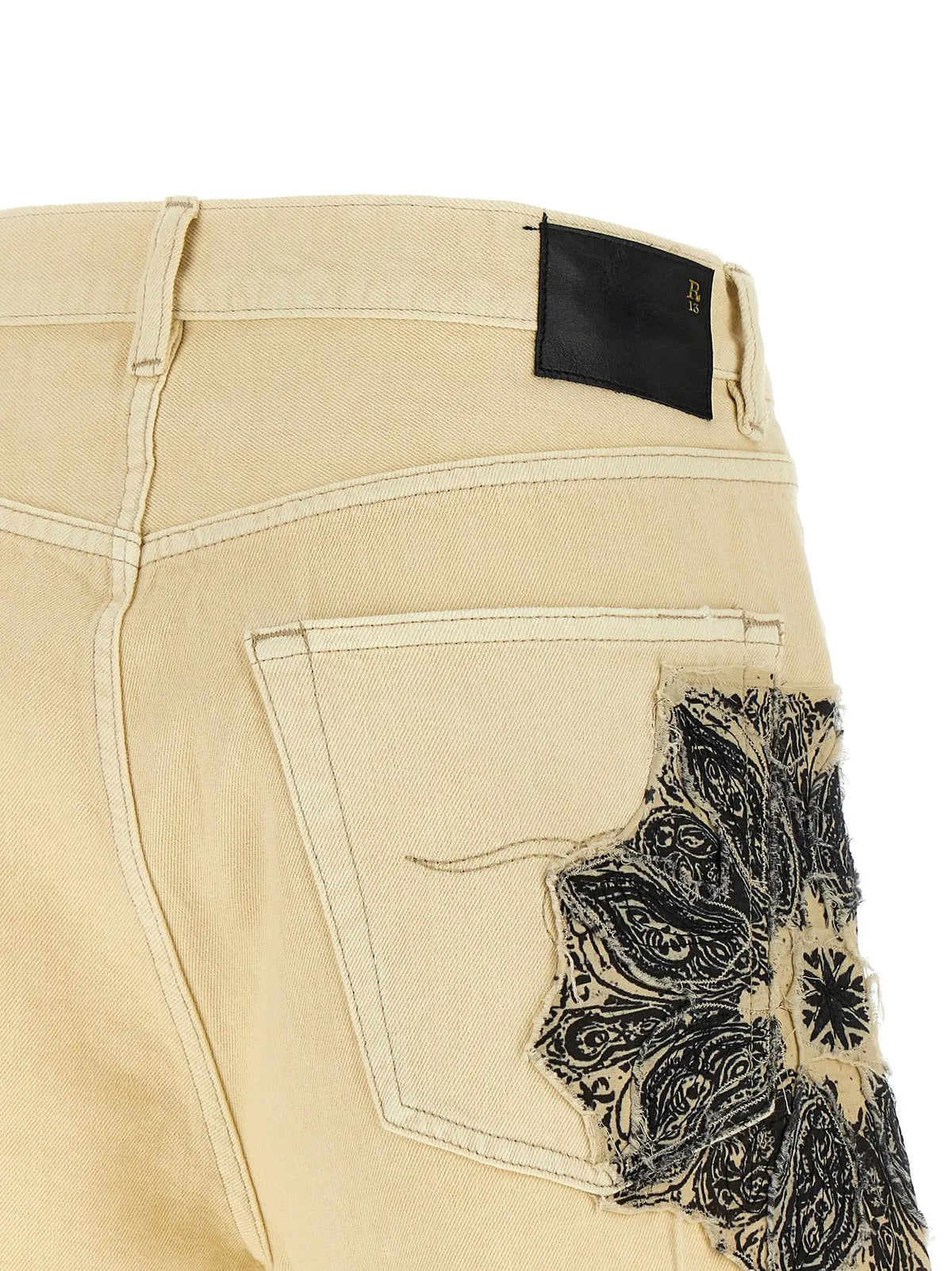 Shorts Bermuda en coton beige R13