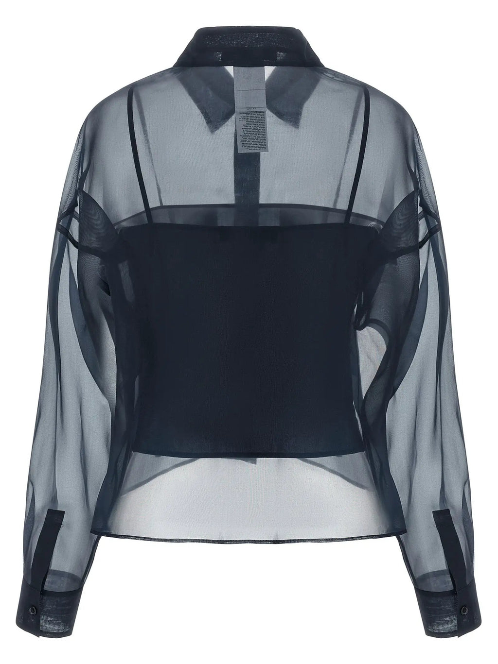 Max Mara Blue Cotton Blouse