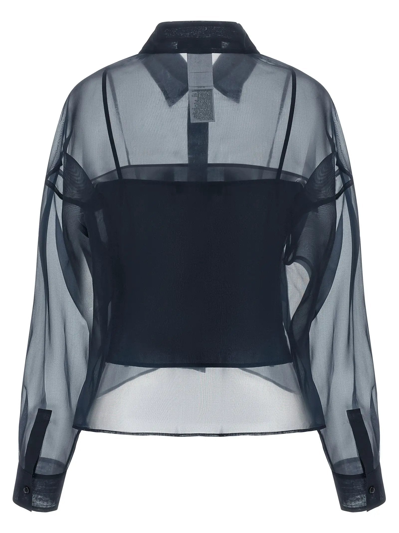 Max Mara Blue Cotton Blouse