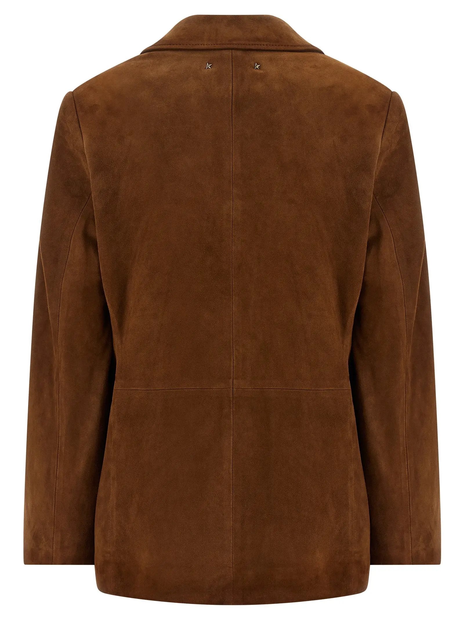Golden Goose Brown Lamb Leather Leather Jacket