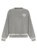 Ganni Gray Organic Cotton Sweatshirt