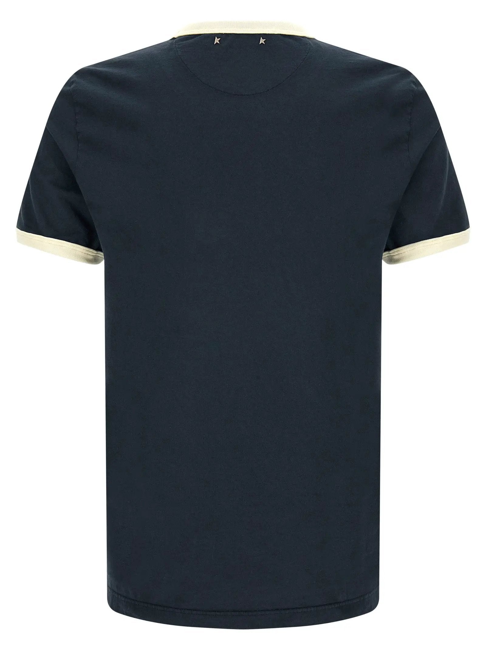 T-shirt en coton bleu Golden Goose