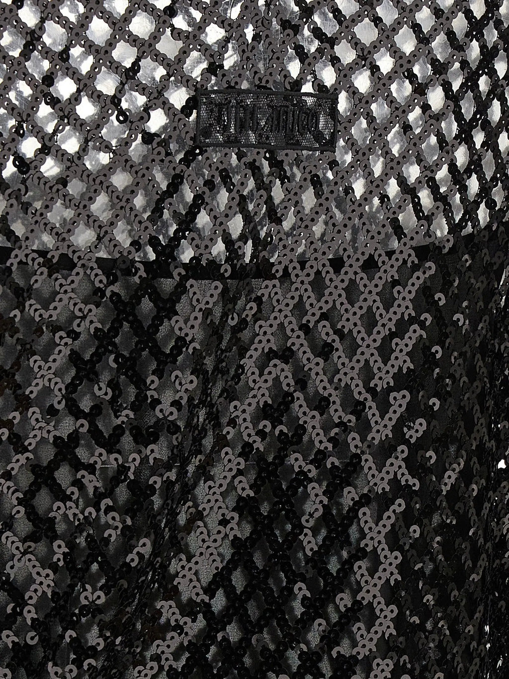 The Attico Black Polyester Short Dress