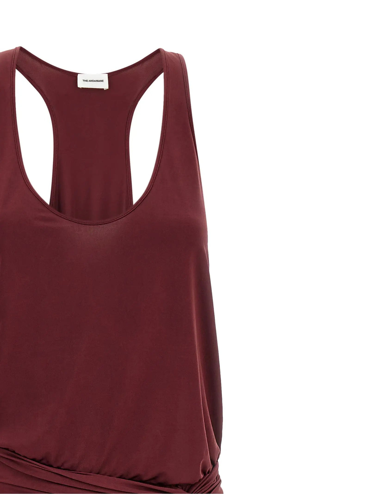 The Andamane The Andamane Bordeaux Polyester Long Dress