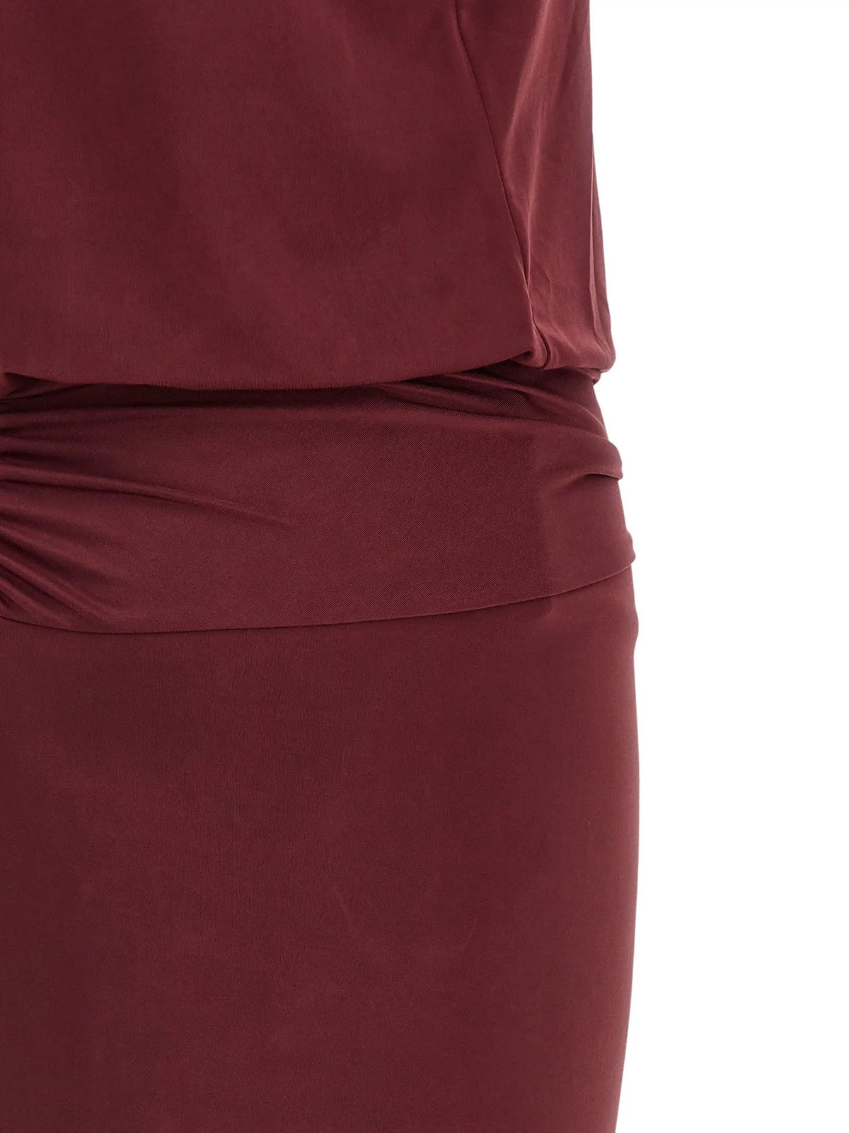 The Andamane The Andamane Bordeaux Polyester Long Dress