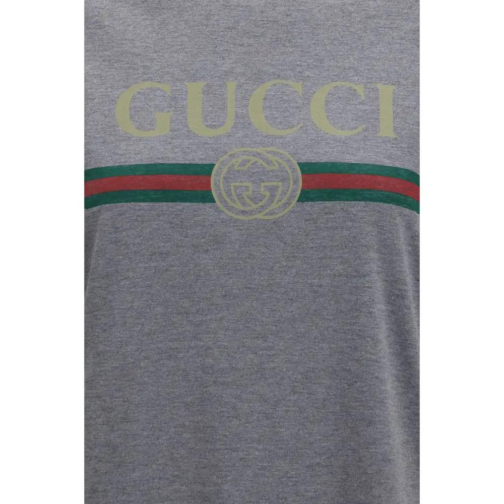 Gucci Gray Cotton T-Shirt