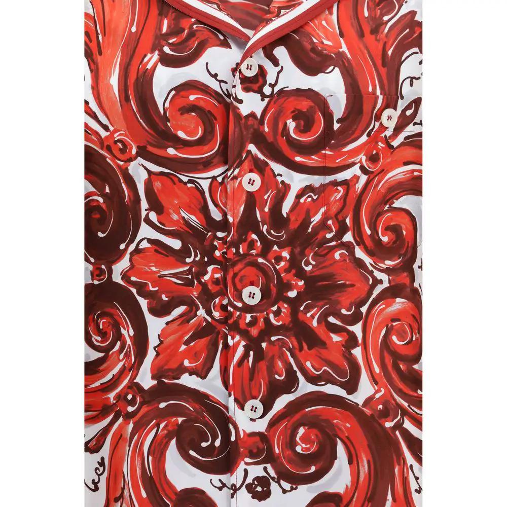 Chemise Dolce &amp; Gabbana à motifs en soie multicolores