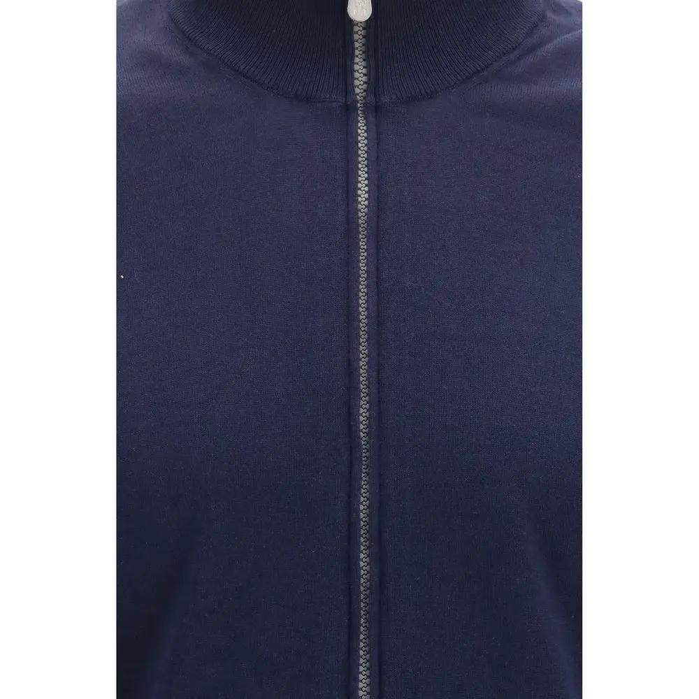 Brunello Cucinelli Blue Cotton Cardigan