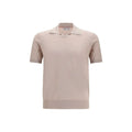 Brunello Cucinelli Beige Cotton Polo Shirt