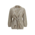 Brunello Cucinelli Beige Linen Cardigan