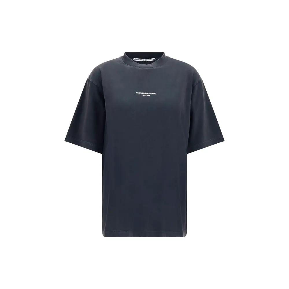 Alexander Wang Gray Cotton T-Shirt