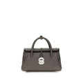 Zanellato Brown Calf Leather Bos Taurus Shoulder Bag