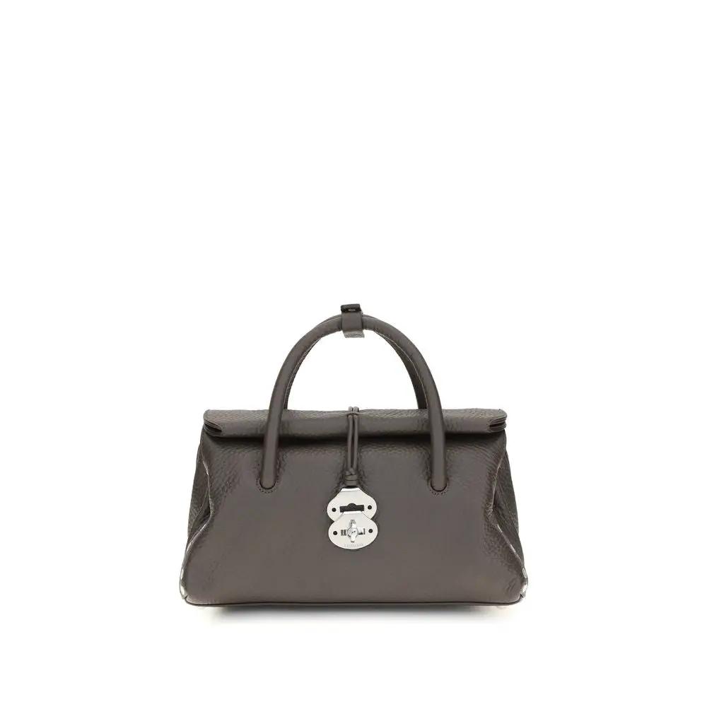 Zanellato Brown Calf Leather Bos Taurus Shoulder Bag