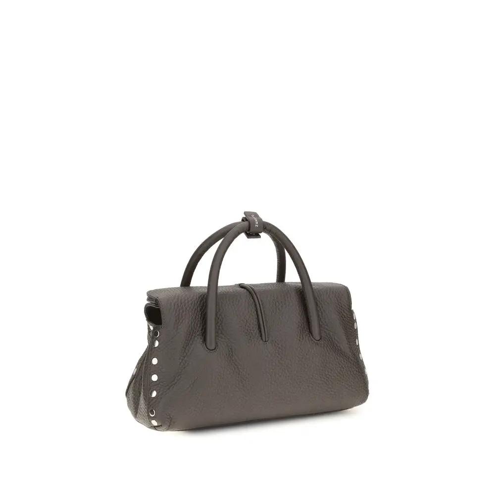 Zanellato Brown Calf Leather Bos Taurus Shoulder Bag