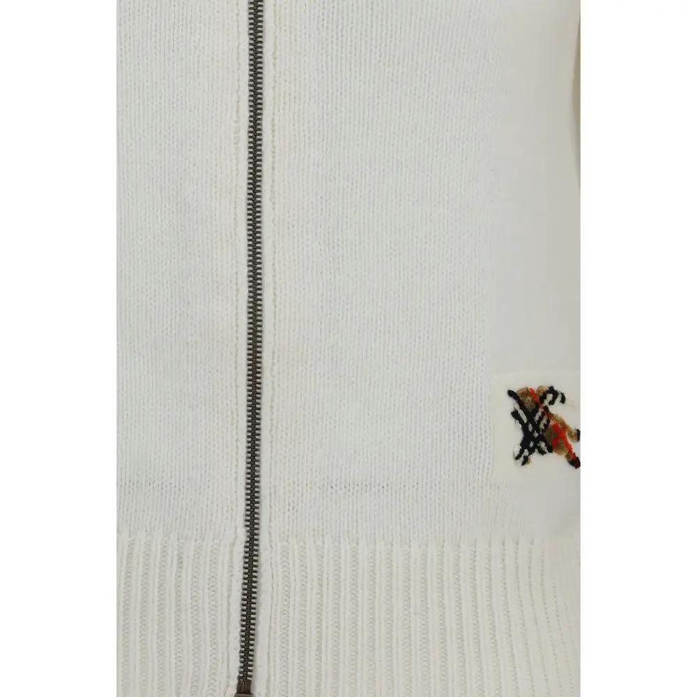 Burberry Beige Wool Oves Aries Hoodie